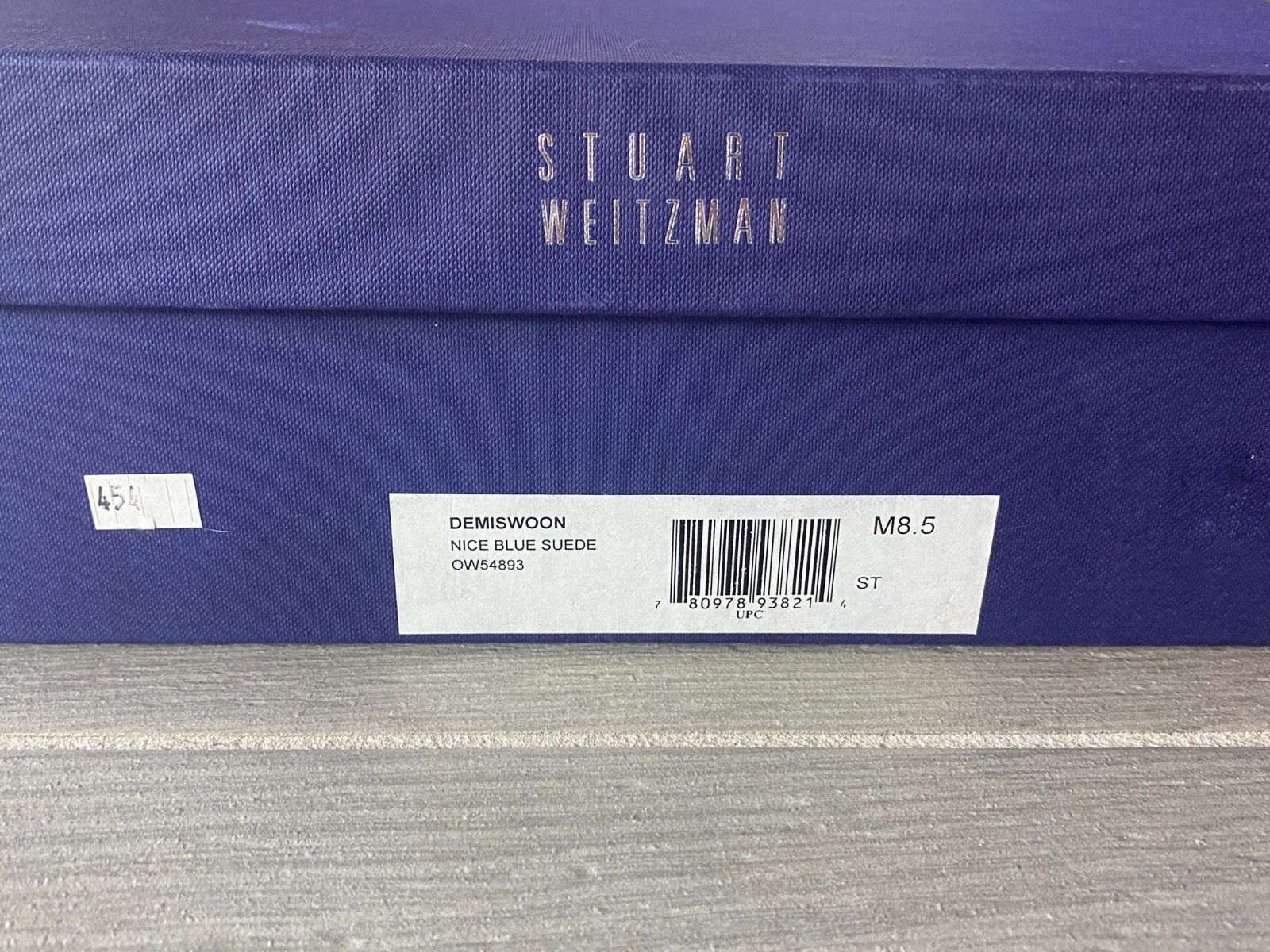 Stuart Weitzman Demiswoon Comfort Blue Suede Wedge Over The Knee Boots 8.5 M NIB