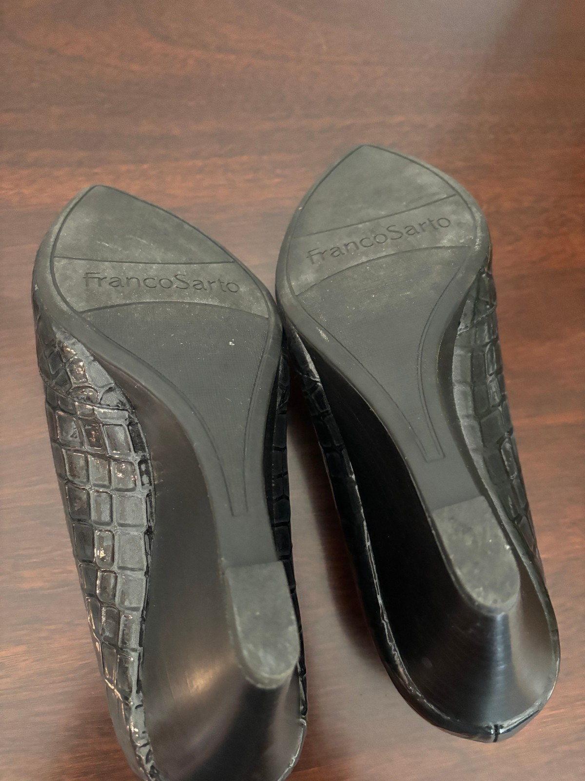 Franco Sarto Frankie Wedge Heels New Size 6.5M Black