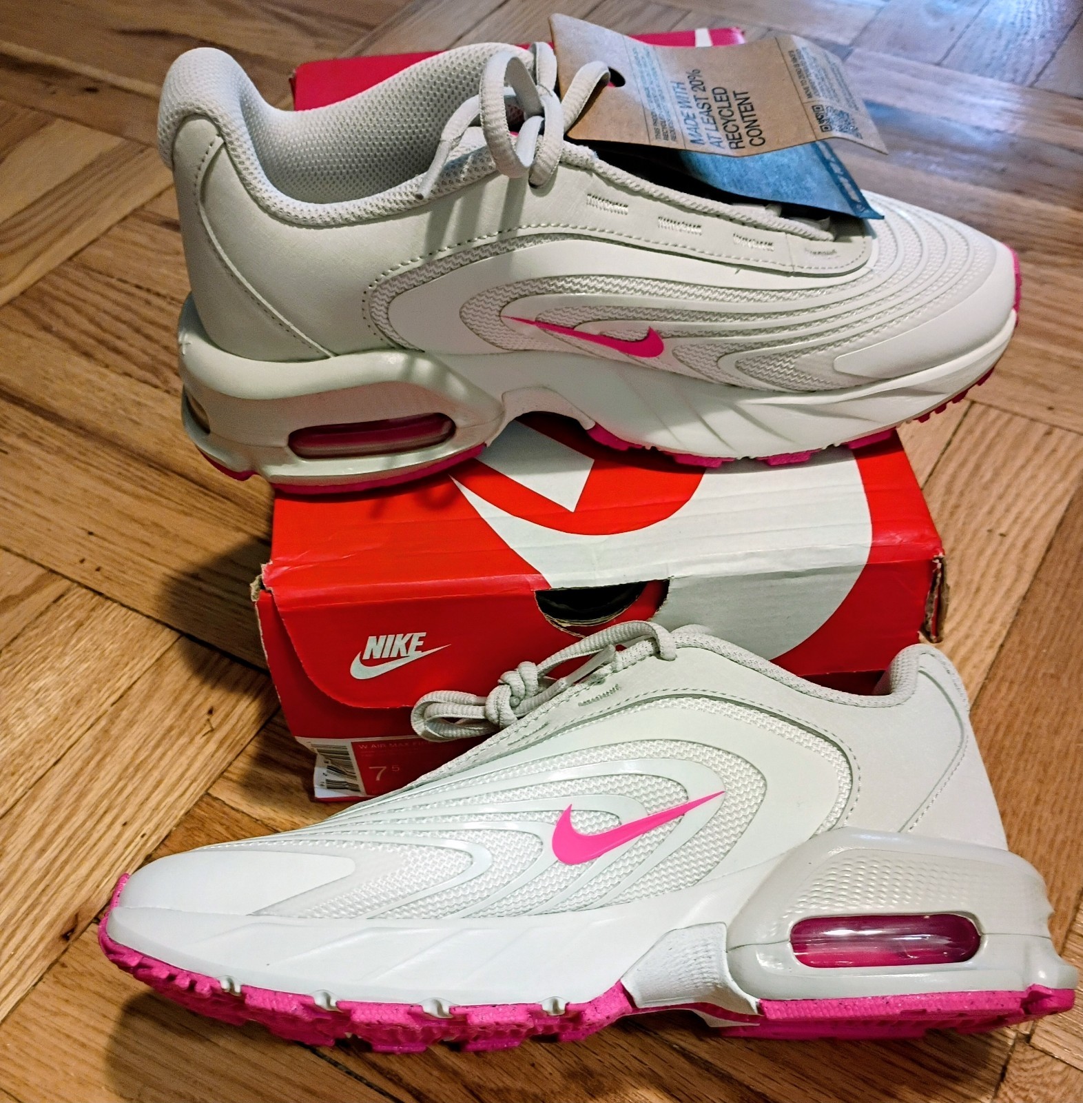 Nike Air Max Fire Women’s Lace-Up Phantom/Light Bone/Hyper Pink 2025 Size 7.5