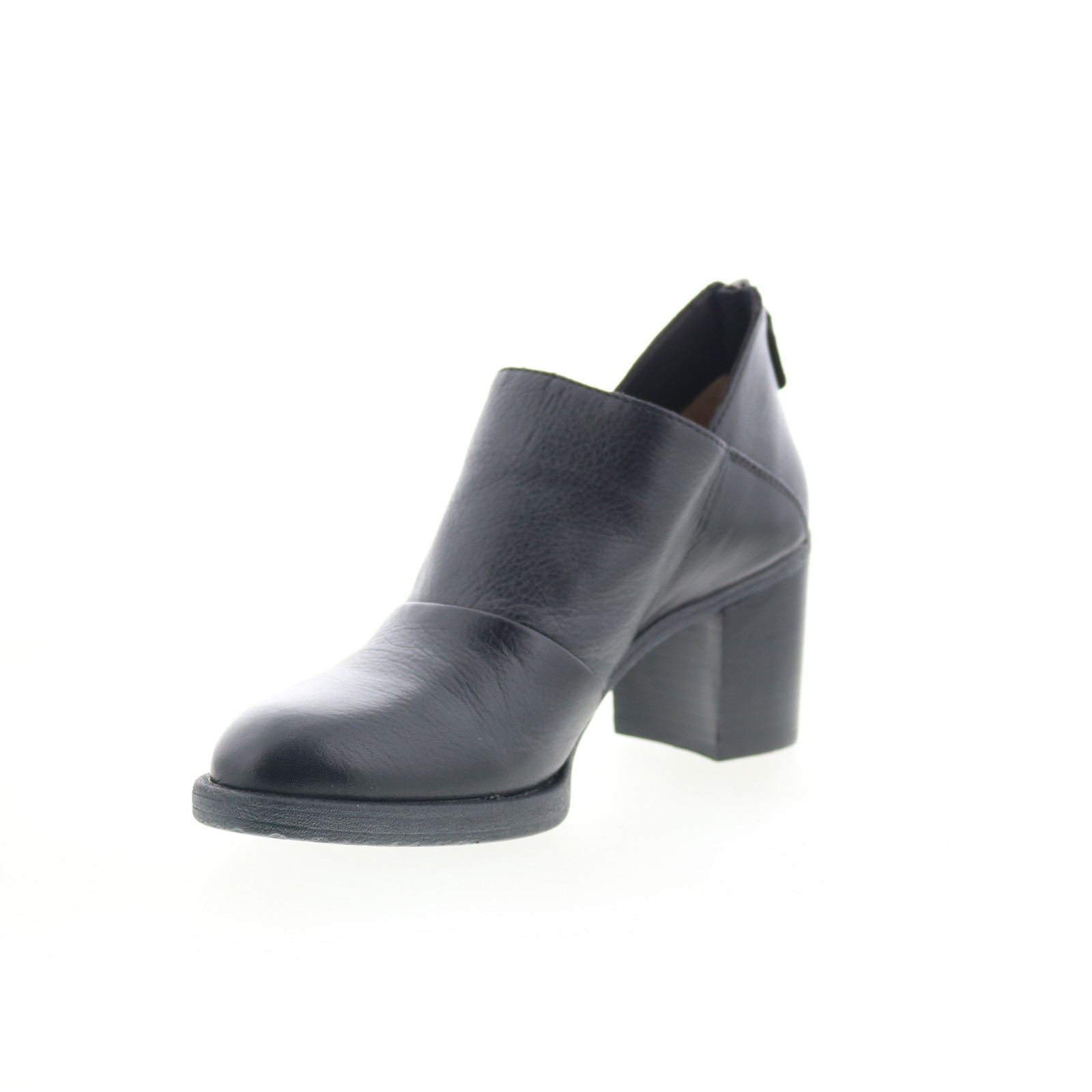 Johnston & Murphy 78-51915 Womens Black Leather Zipper Ankle & Booties Boots 8.5