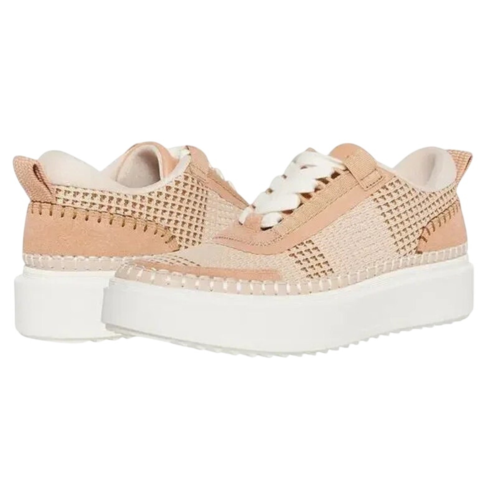 Steve Madden Womens Charlie-W Sneaker US 10 M Tan Light Brown Lace-Up NIB
