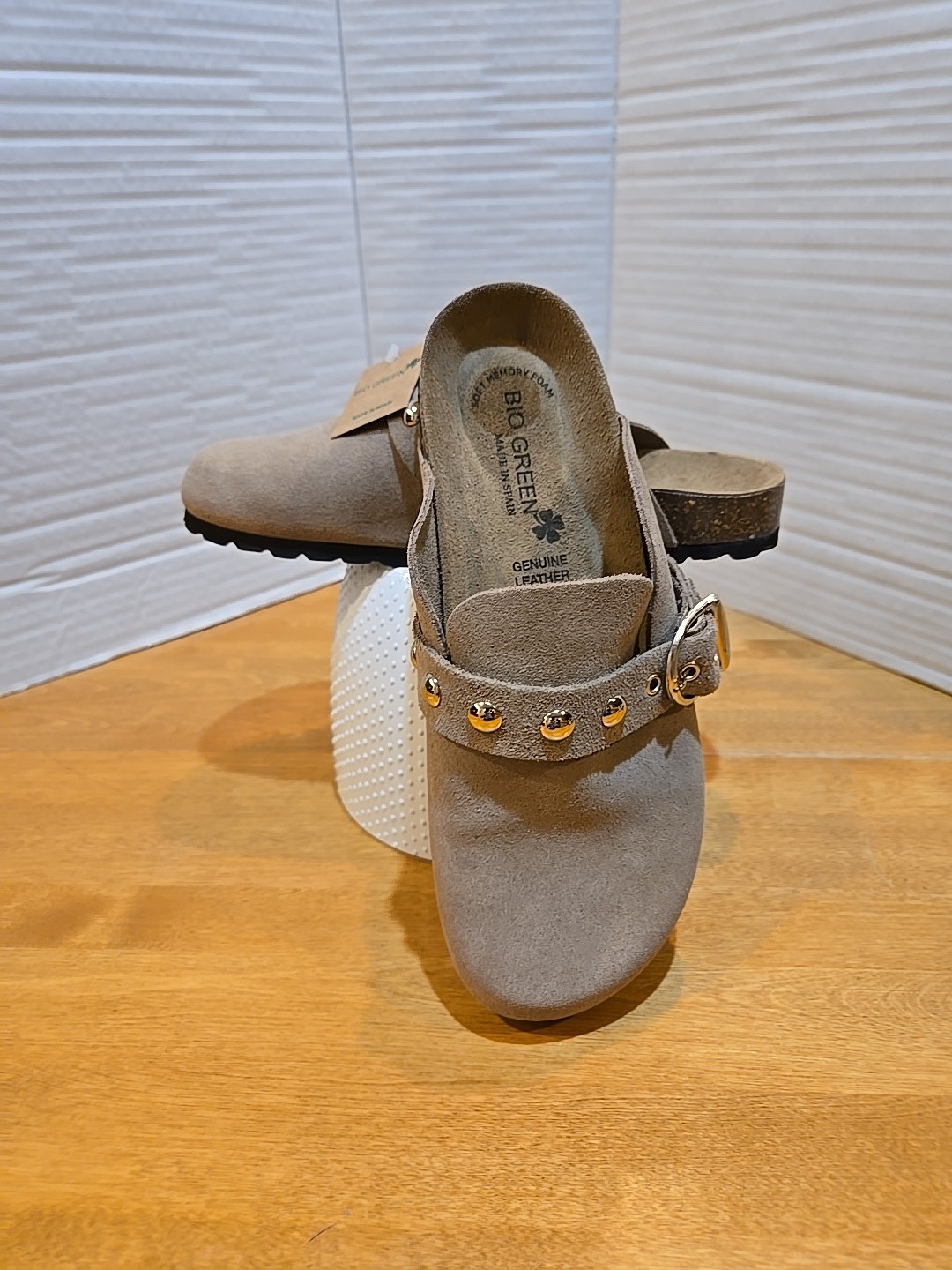 Bio Green Leather Sandals Ladies 8/EU 39 Hippy Boho Show Festival Gorpcore