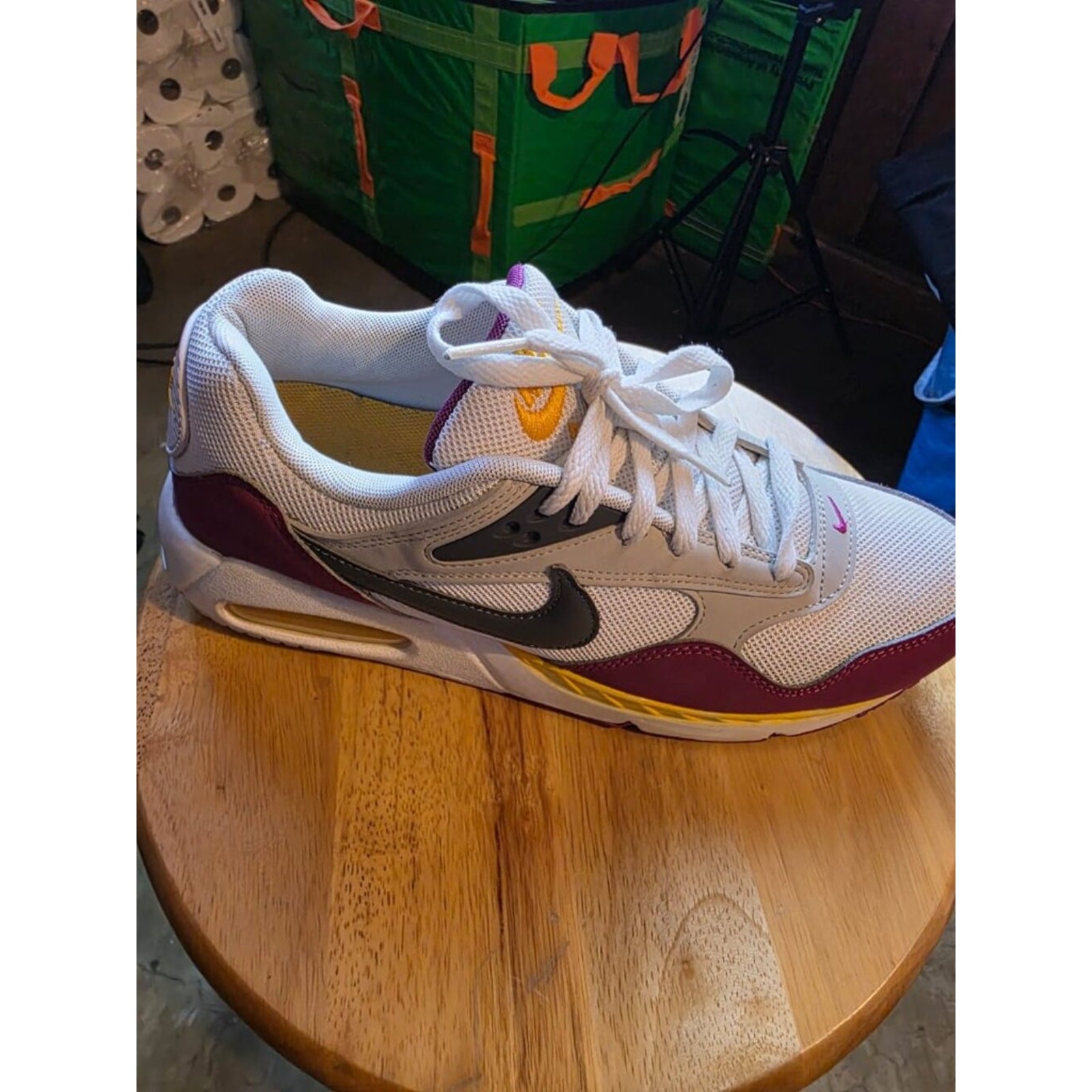 Nike Air Max 90 Yellow & Purple Unisex Adults Size 11 Sneakers