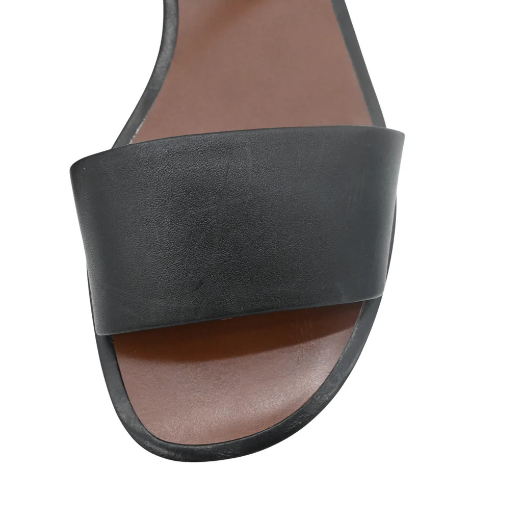 TORY BURCH | Camilla Black Leather Colorblock Platform Sandals Size 9.5M