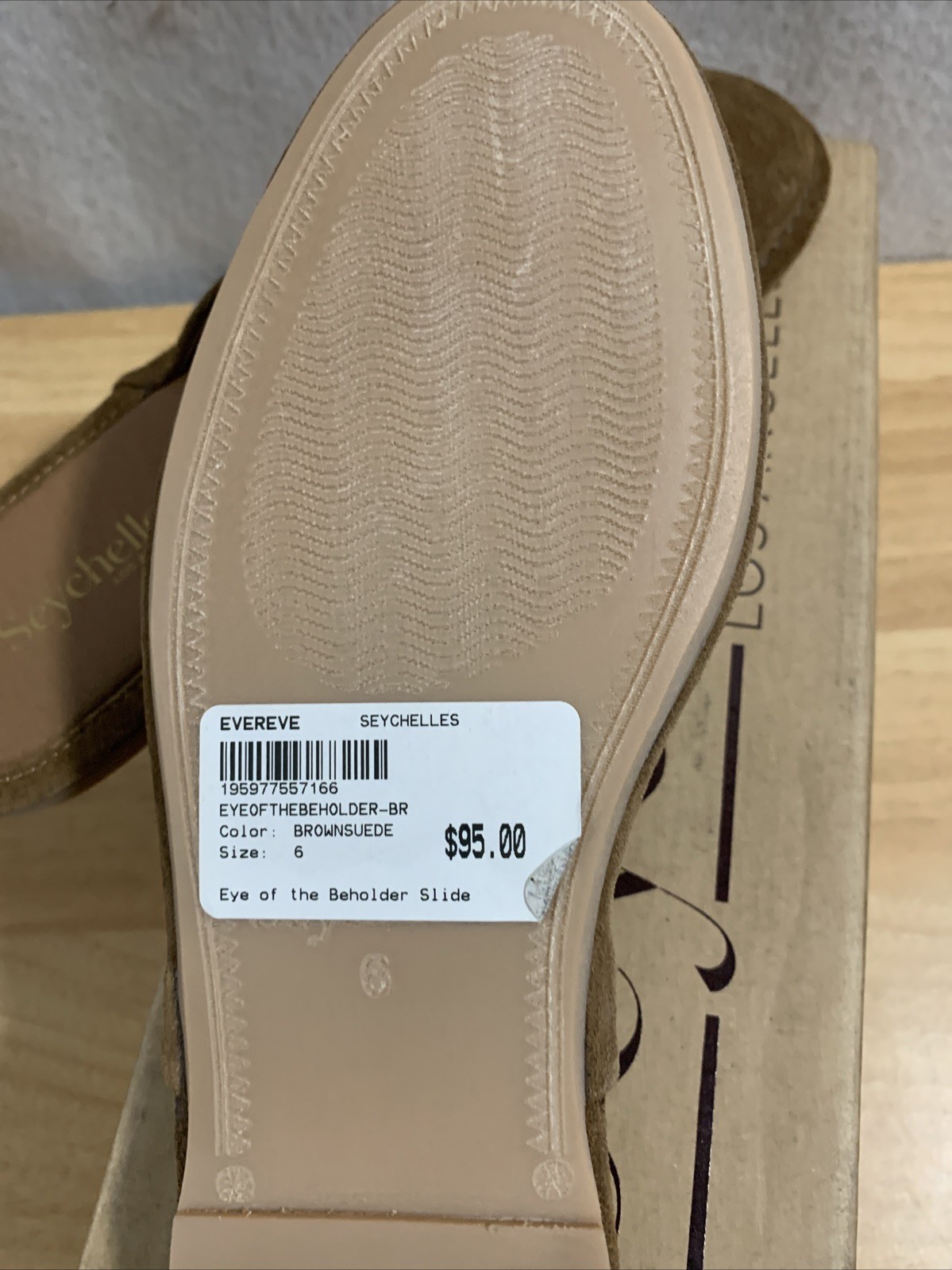 Seychelles Brown Eye of the beholder Slides Suede Women Size 6