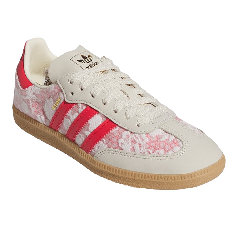 adidas Samba Og X Liberty London Lace Up Womens Off White Sneakers Casual Shoes