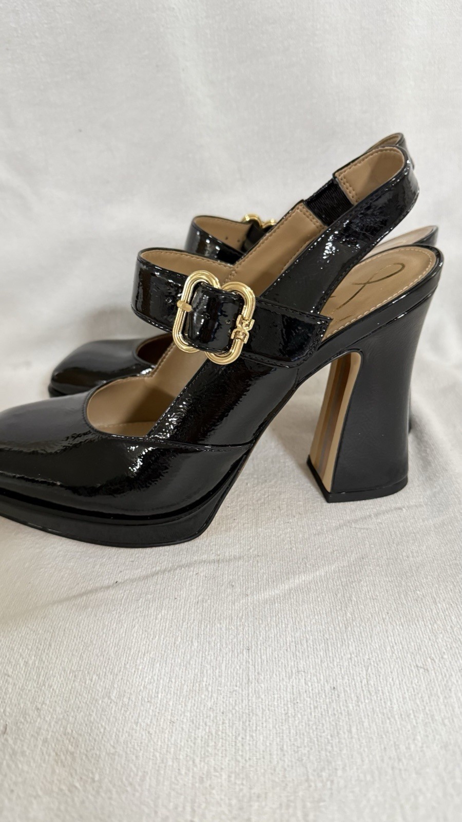 Sam Edelman Womens Size 7.5 Jildie Black Pumps Mary Jane Heels