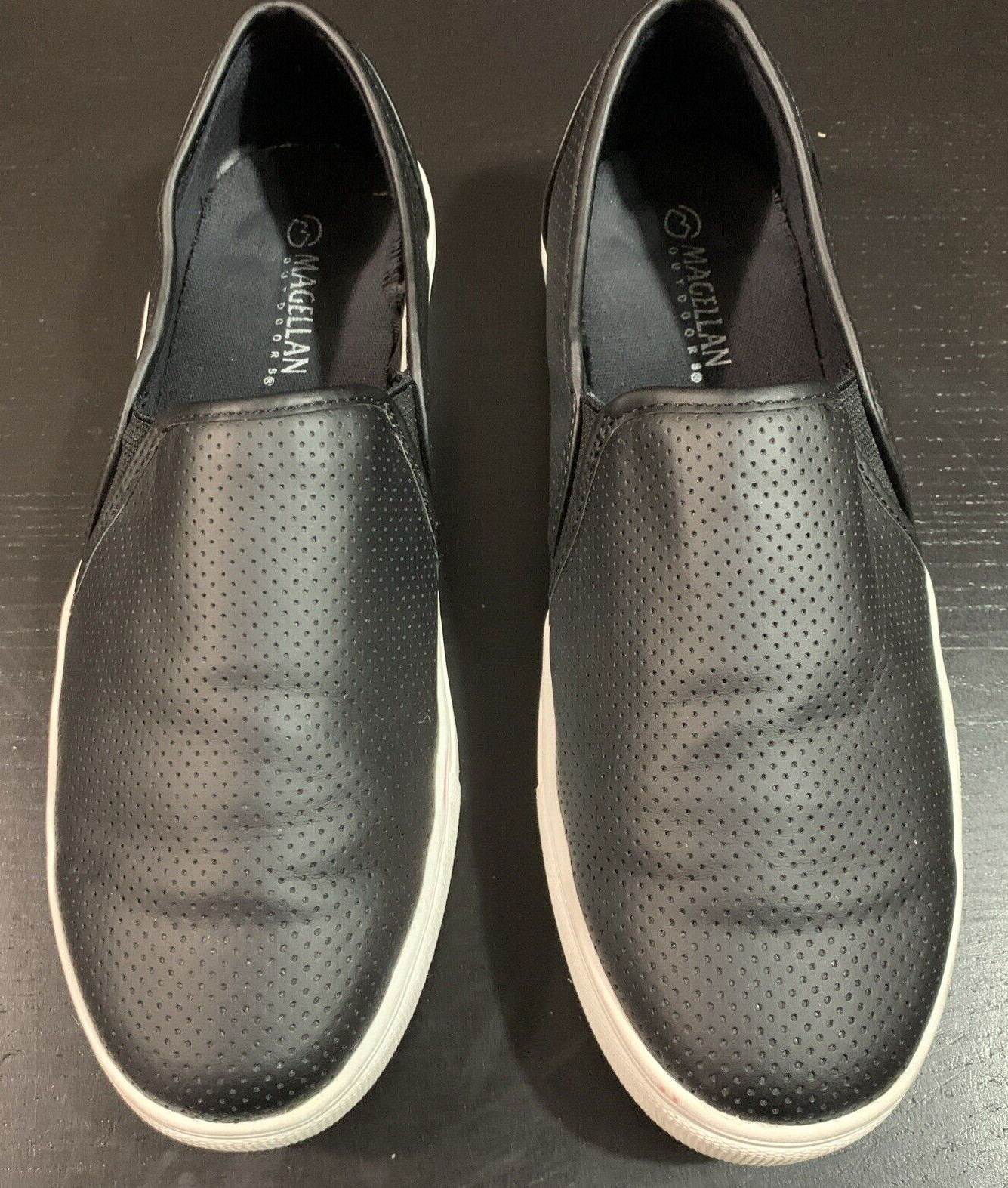 Magellan Outdoors Shoes Sneakers Womens Slip On Boating Black Casual Size 9B US