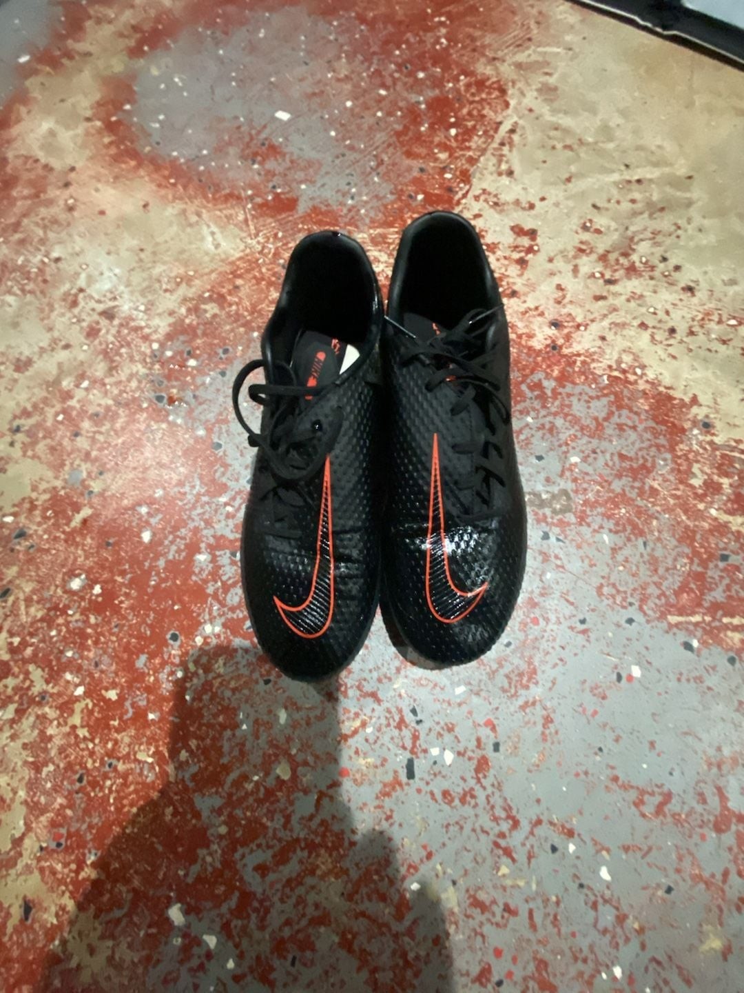 Nike Phantom GT Academy FG/MG ‘Bred’ Black Chile Red Soccer Cleats CK8460-060