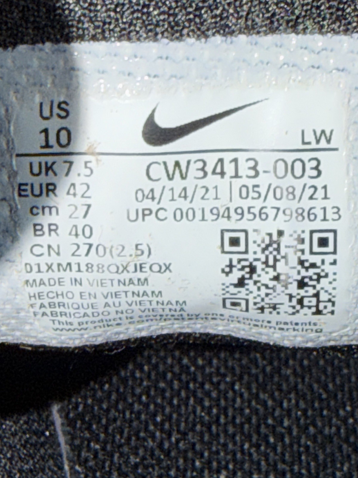 Size 10 – Nike Downshifter 11 Black Dark Smoke Grey W