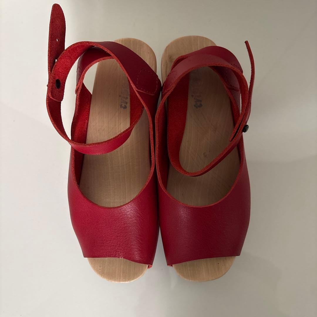 Trippen Women’s Red Sandals US5.5 / 22.5cm Near Mint