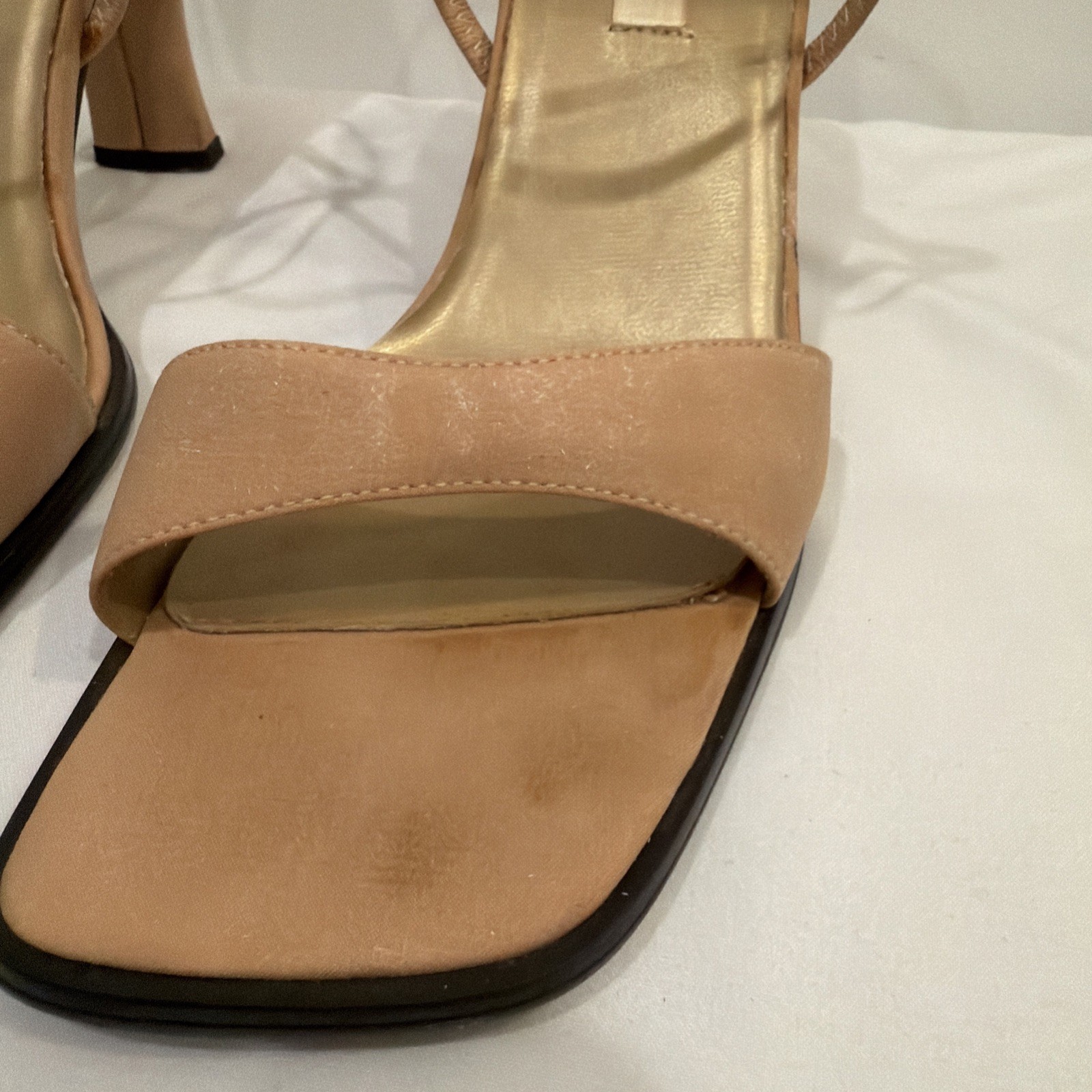 Ann Marino🌺Women Sandal/Heel/Trendy/Slip~On/Cocktail/Prom/Nude/Formal/Sz 10m💥
