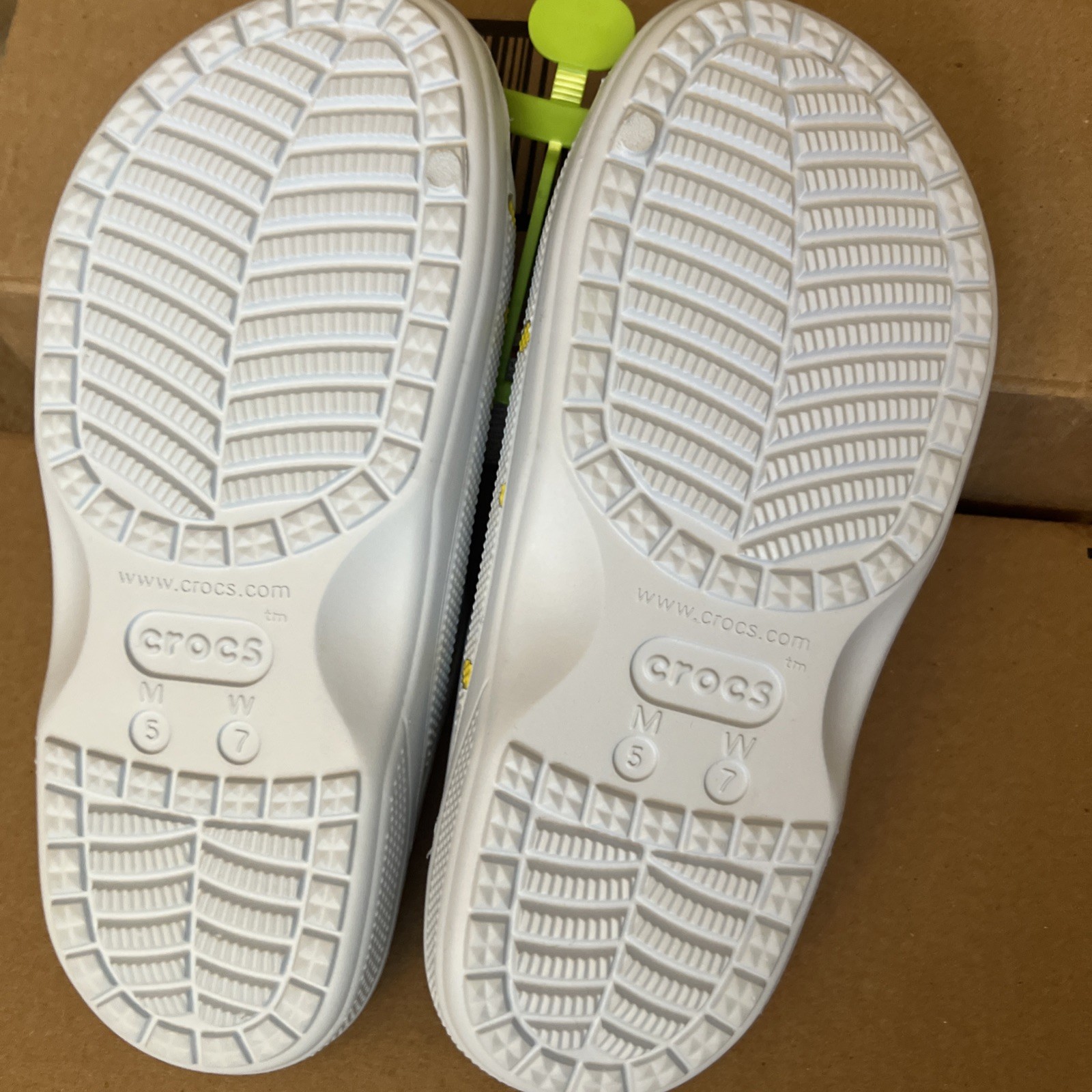Crocs Baya Graphic Sandal Men’s 5 Women’s 7 Mineral Blue Floral New With Tags