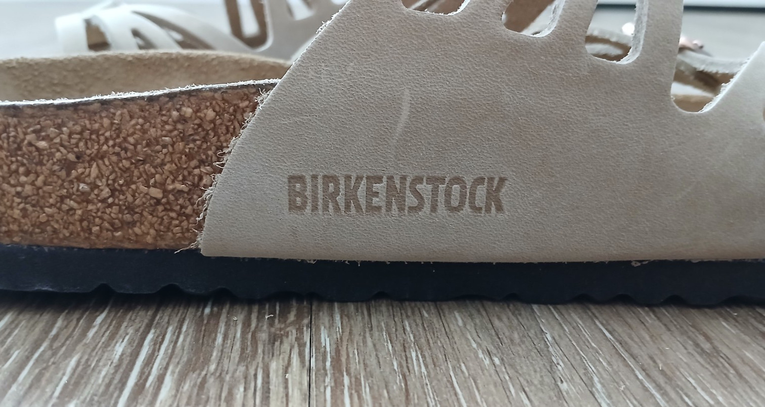 BIRKENSTOCK Sandals 40 US 26.5 Granada Nubuk Leather Tabacco Brown Soft Footbed