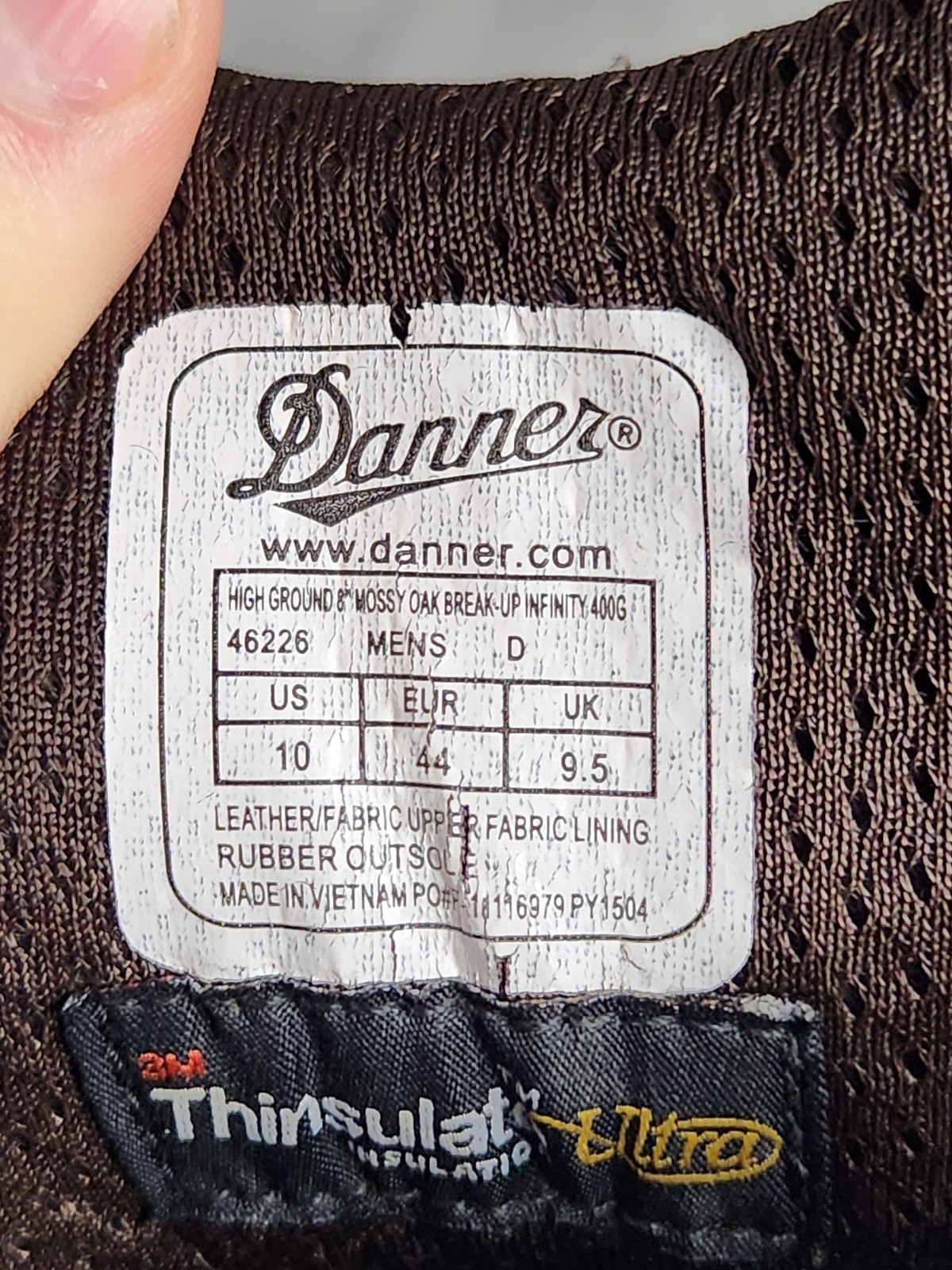 Danner High Ground 8″ Mossy Oak Camo Gore-Tex Boots Womens Sz 10 EE Hunting EUC