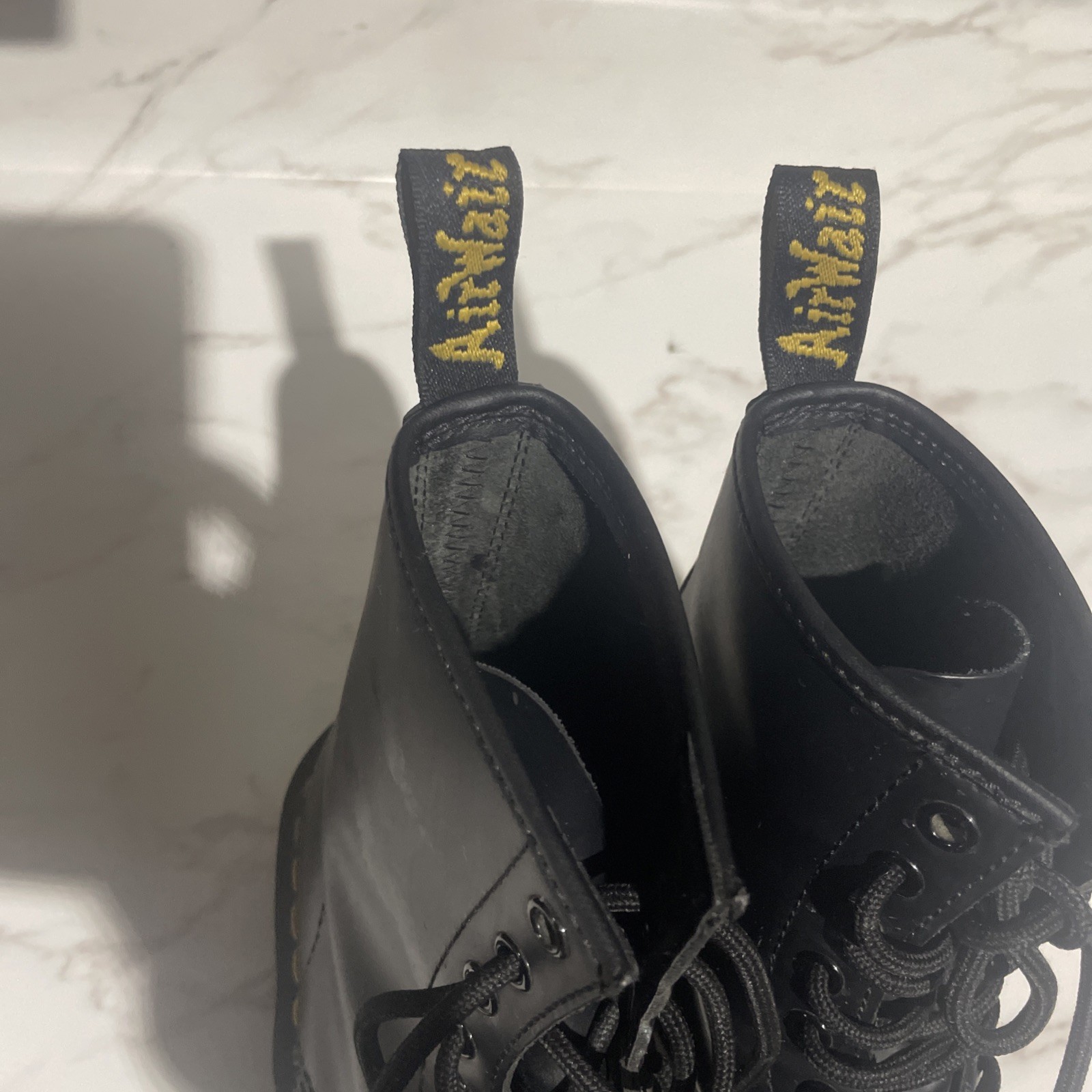 Dr. Martens 1460 Women’s Original Smooth Leather Lace Up Boots – Black, Sz 7 US