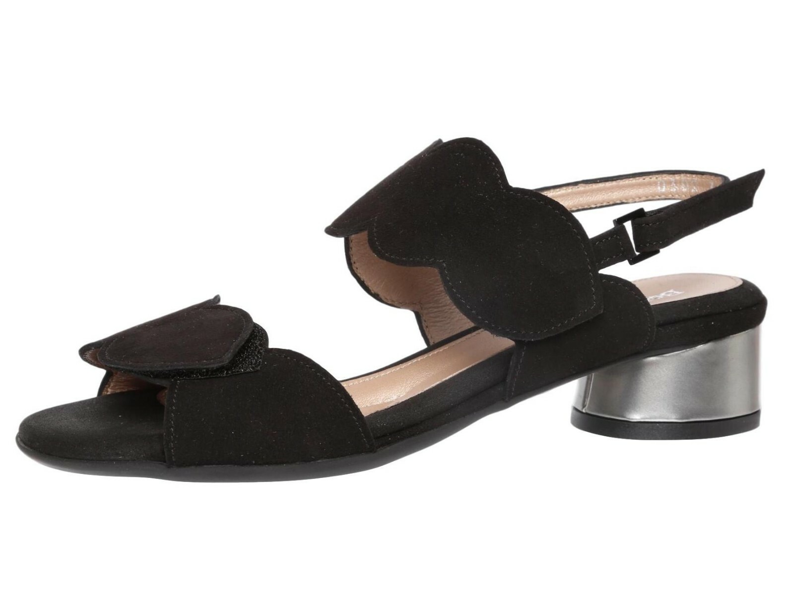 BeautiFeel Elsie Black Suede Sandals Z5766 Size 5 -5.5 US / 36 EU
