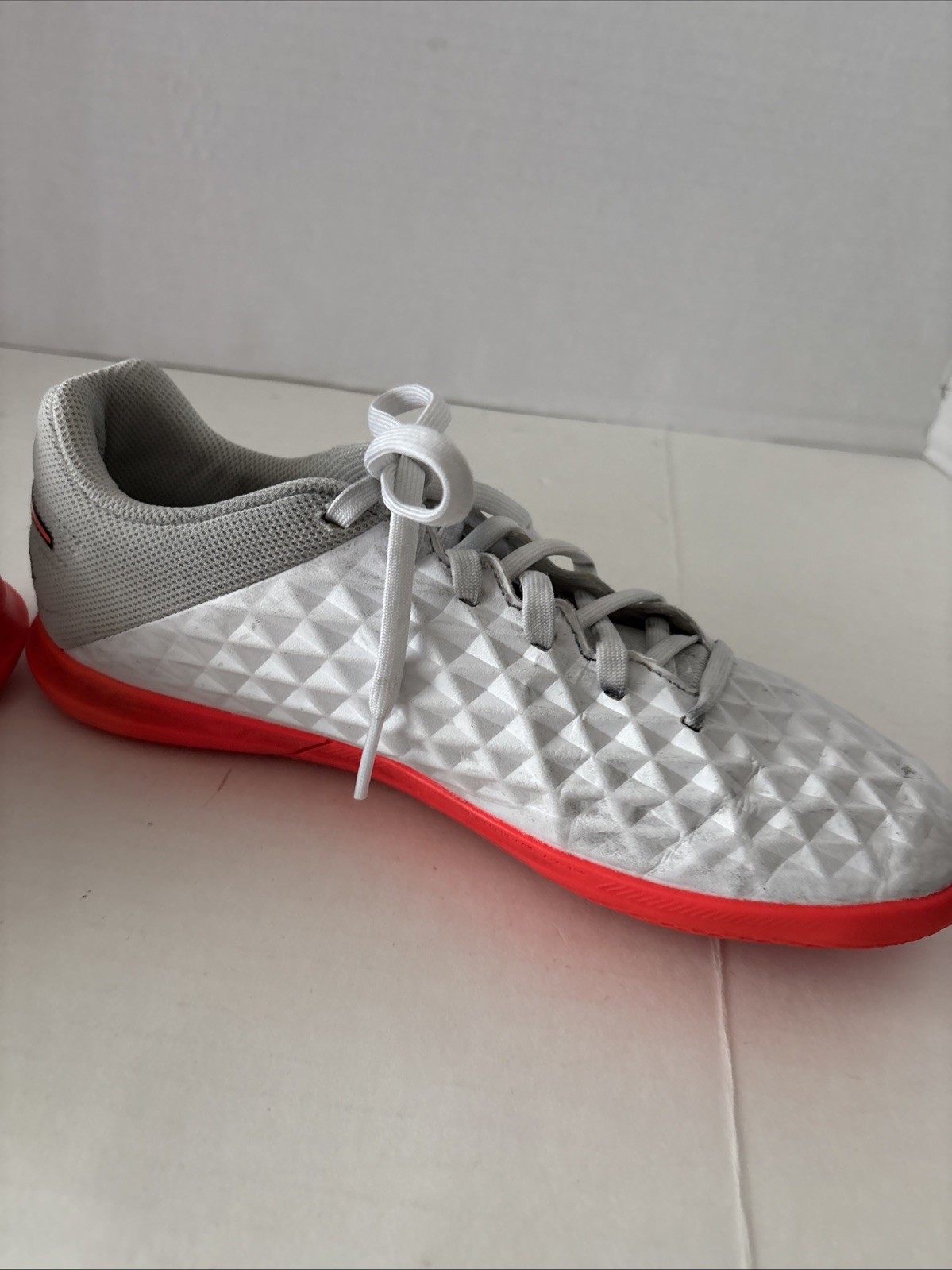 Pink and White Nike Tiempo legend running shoes Women’s Size 7