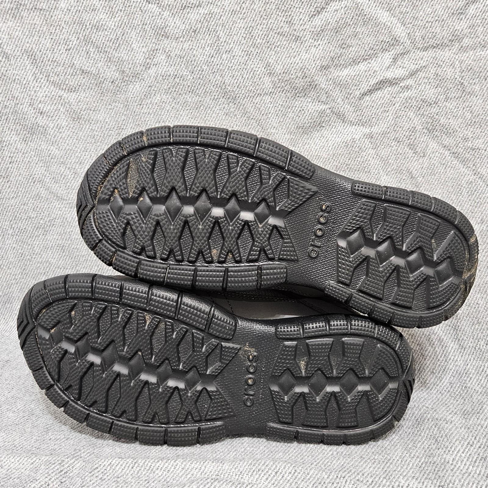 CROCS LiteRide Pacer Size M8/W10 Gray Lace Up Sneakers Shoes 204687