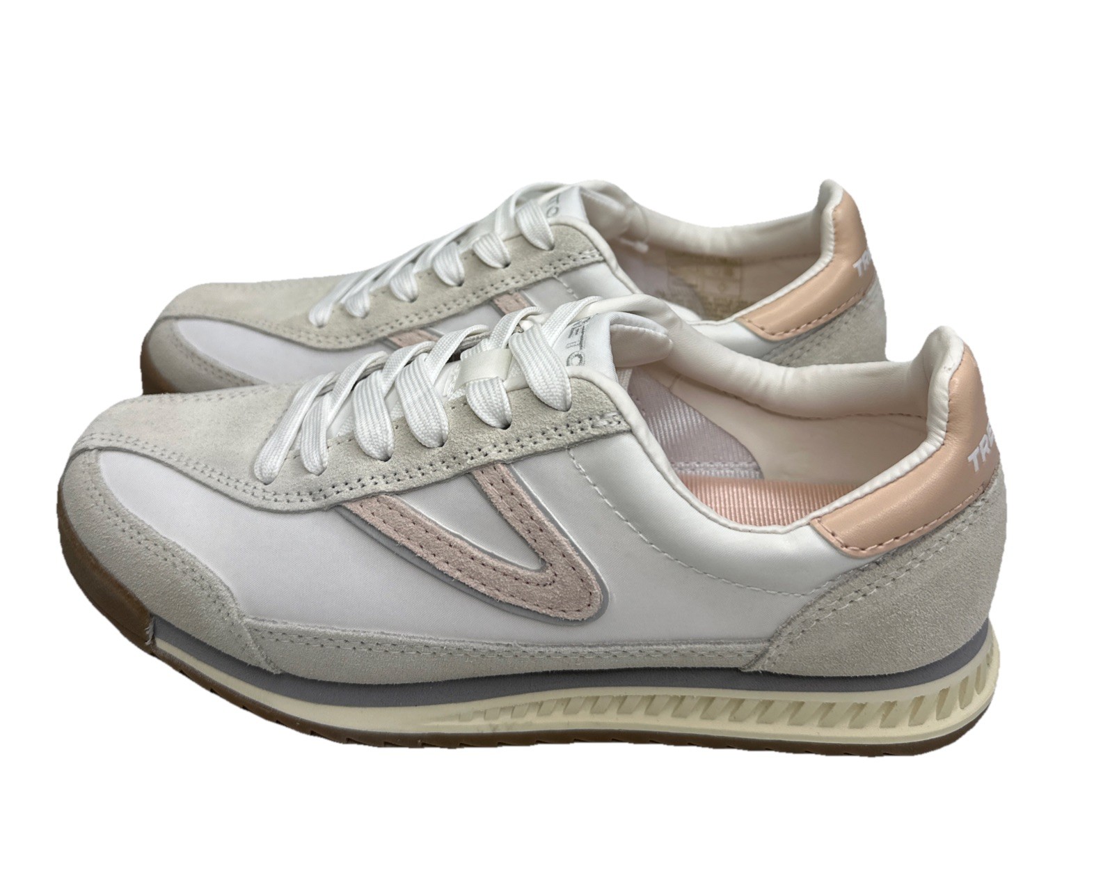 Tretorn Women’s Hailey Jogger Sneaker White Pink Size 7.5