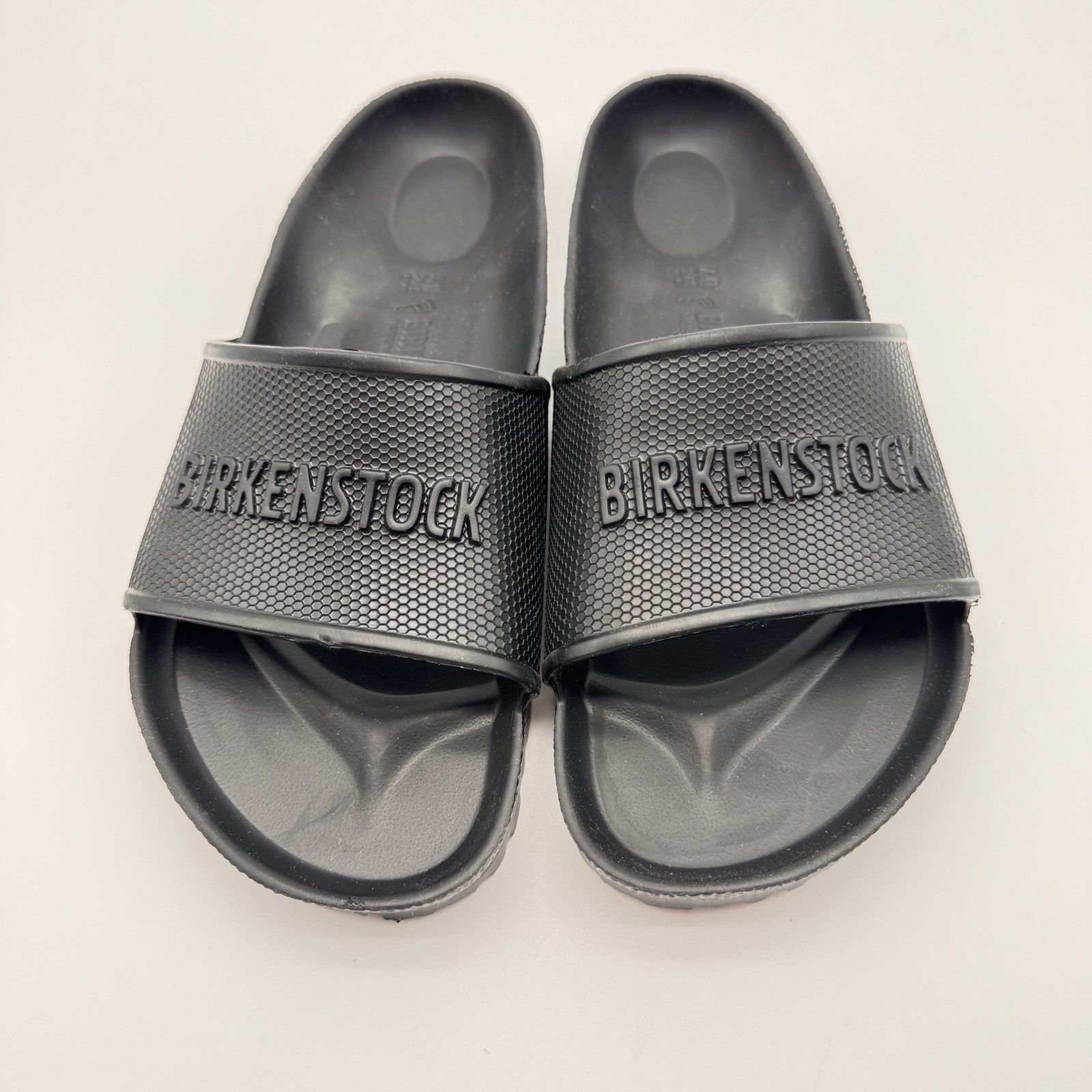 Birkenstock Sandals Unisex Size 40 Black Barbados EVA Slide Pool Shoes Comfort
