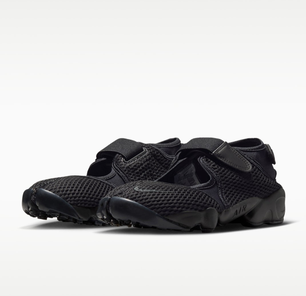 NIKE Women’s Air Rift Mesh IW8074-001 Black White Black