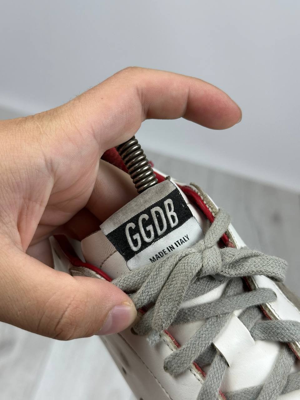 Golden Goose Deluxe Brand Women’s Superstar Sneakers White/Red Suede Size EU 37