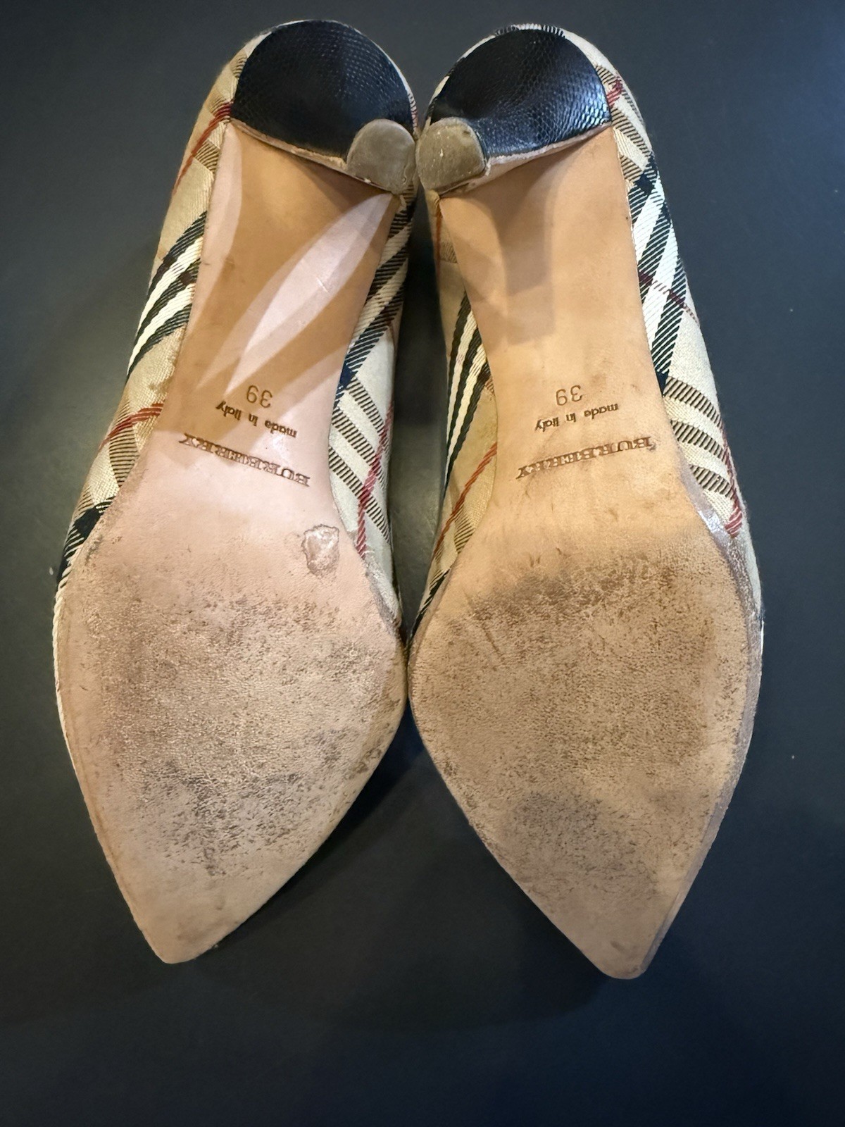 Authentic Vintage Burberry Women’s Size 39 / US 9 Nova Check High Heels