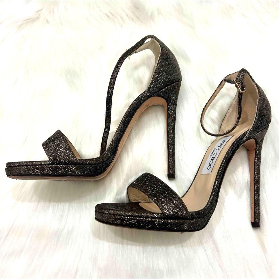Jimmy Choo Misty 37.5 Strap High Heels