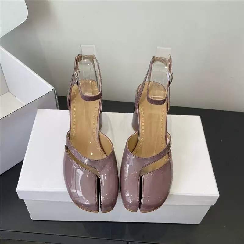 Women’s Margiela New tabi Open toed Irregular Strap High Heels 8.5cm