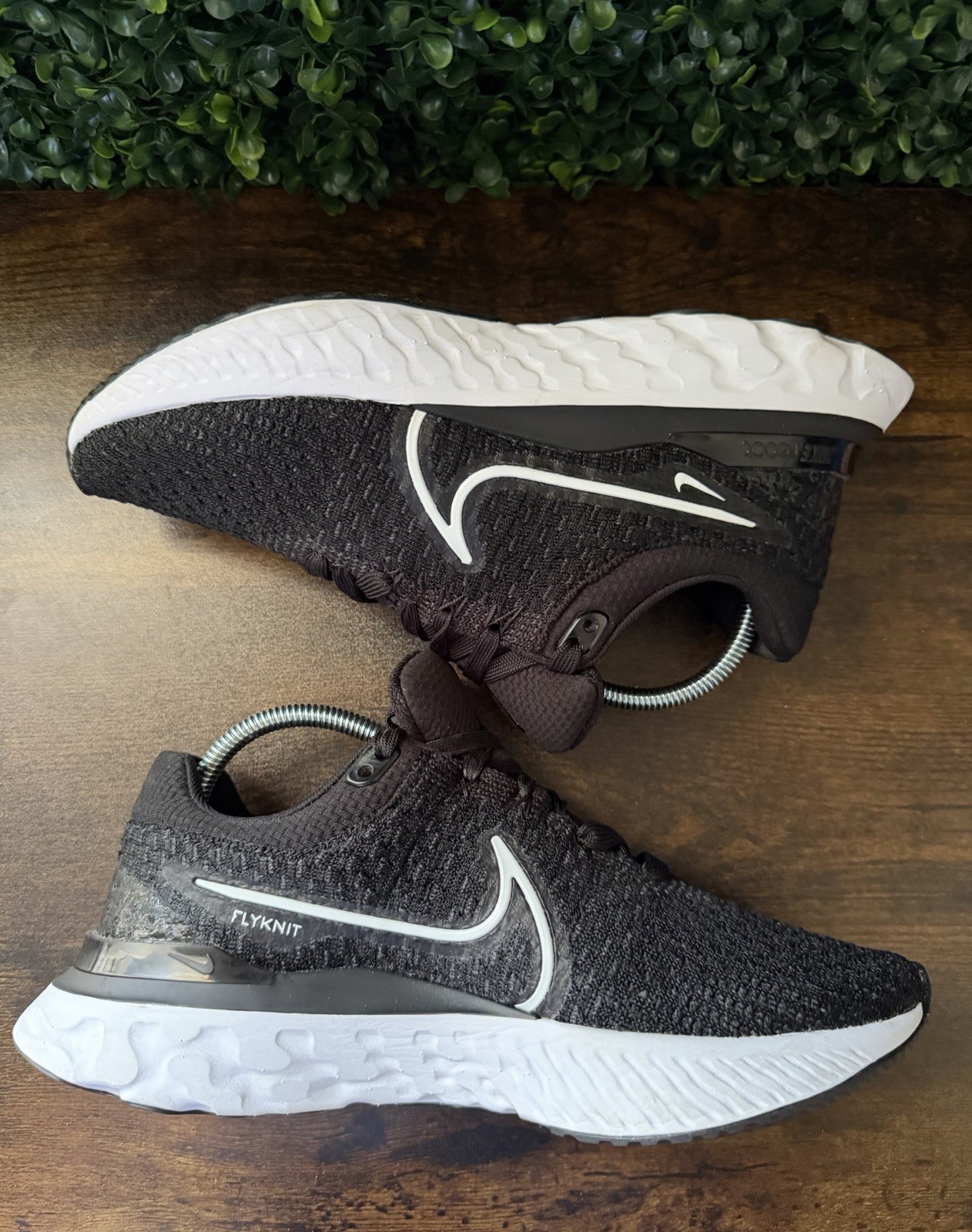 Nike React Infinity Run Flyknit 3 Women Size 7.5 Black Running Shoes DD3024-001