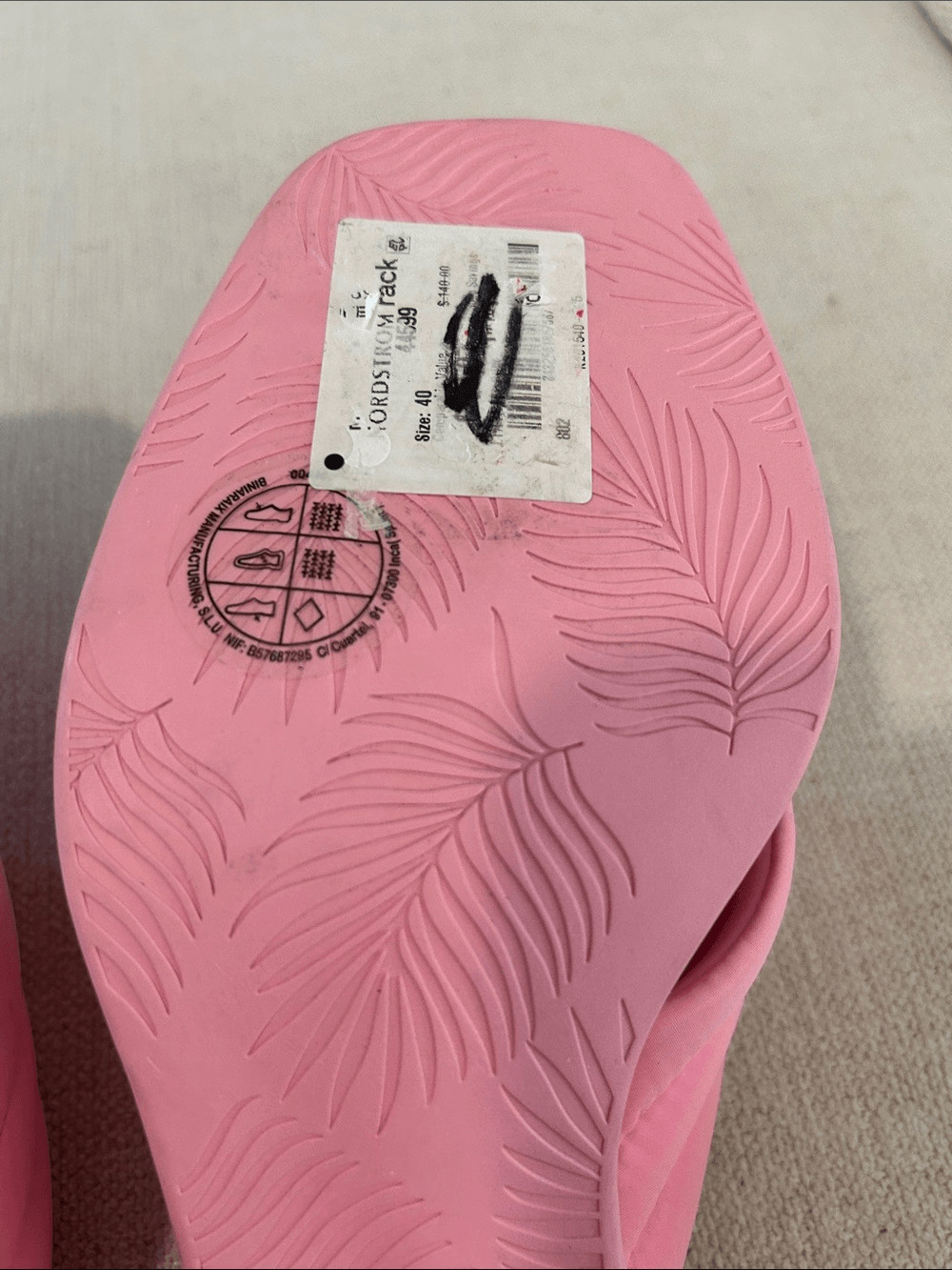 CAMPER Kiara Pink Textile Cross-strap Sandals, Size EU40/US9, NWT No box display