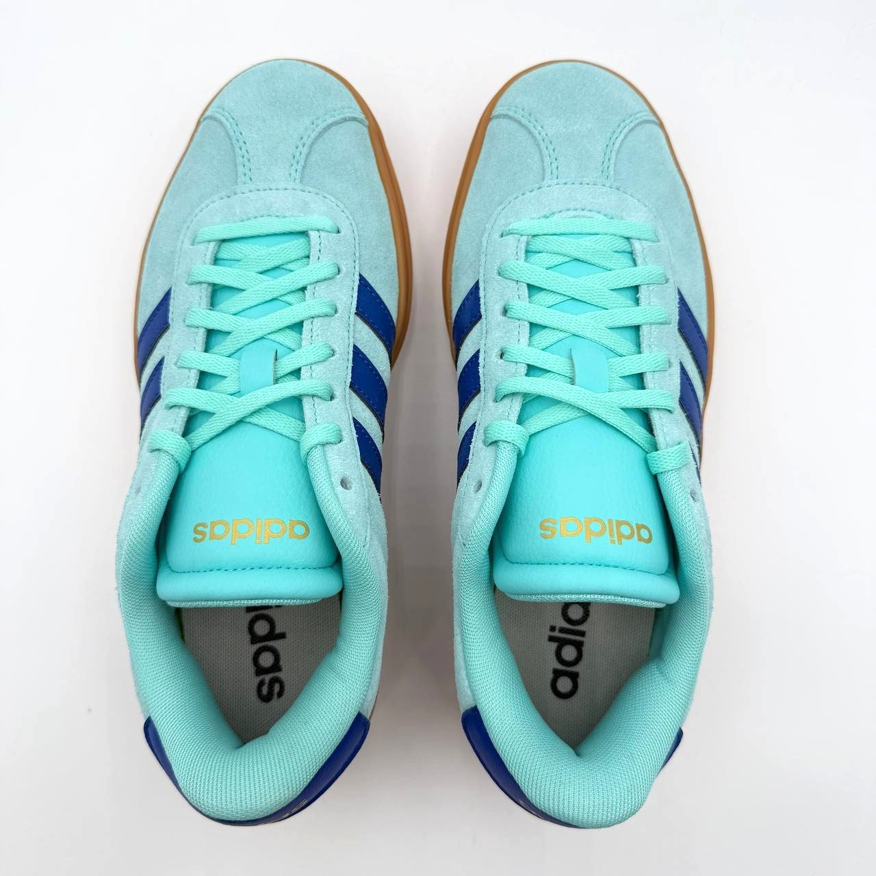 Adidas VL Court Bold Women’s Athletic Shoe Flash Aqua/Royal Blue JS3813