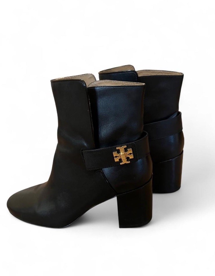 Tory Burch Kira Black Leather Ankle Boots