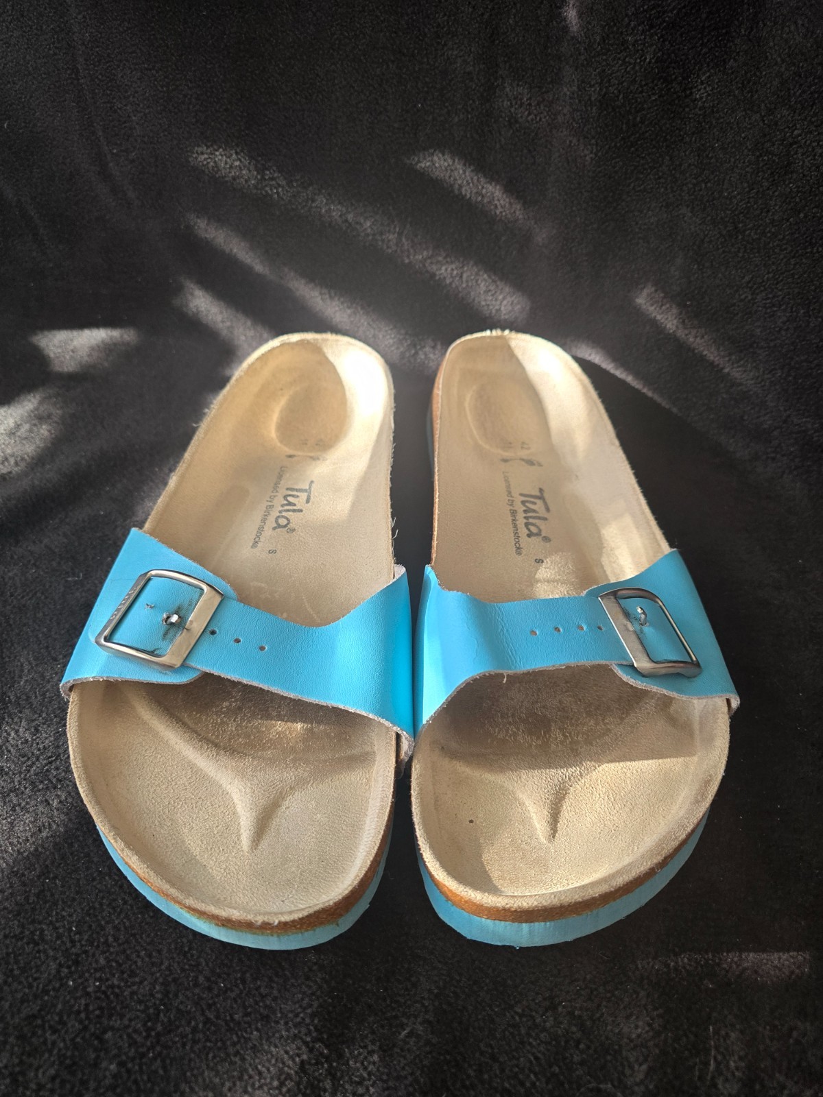 Tula by Birkenstock Women’s Madrid Blue Buckle Slide Sandal Size 11