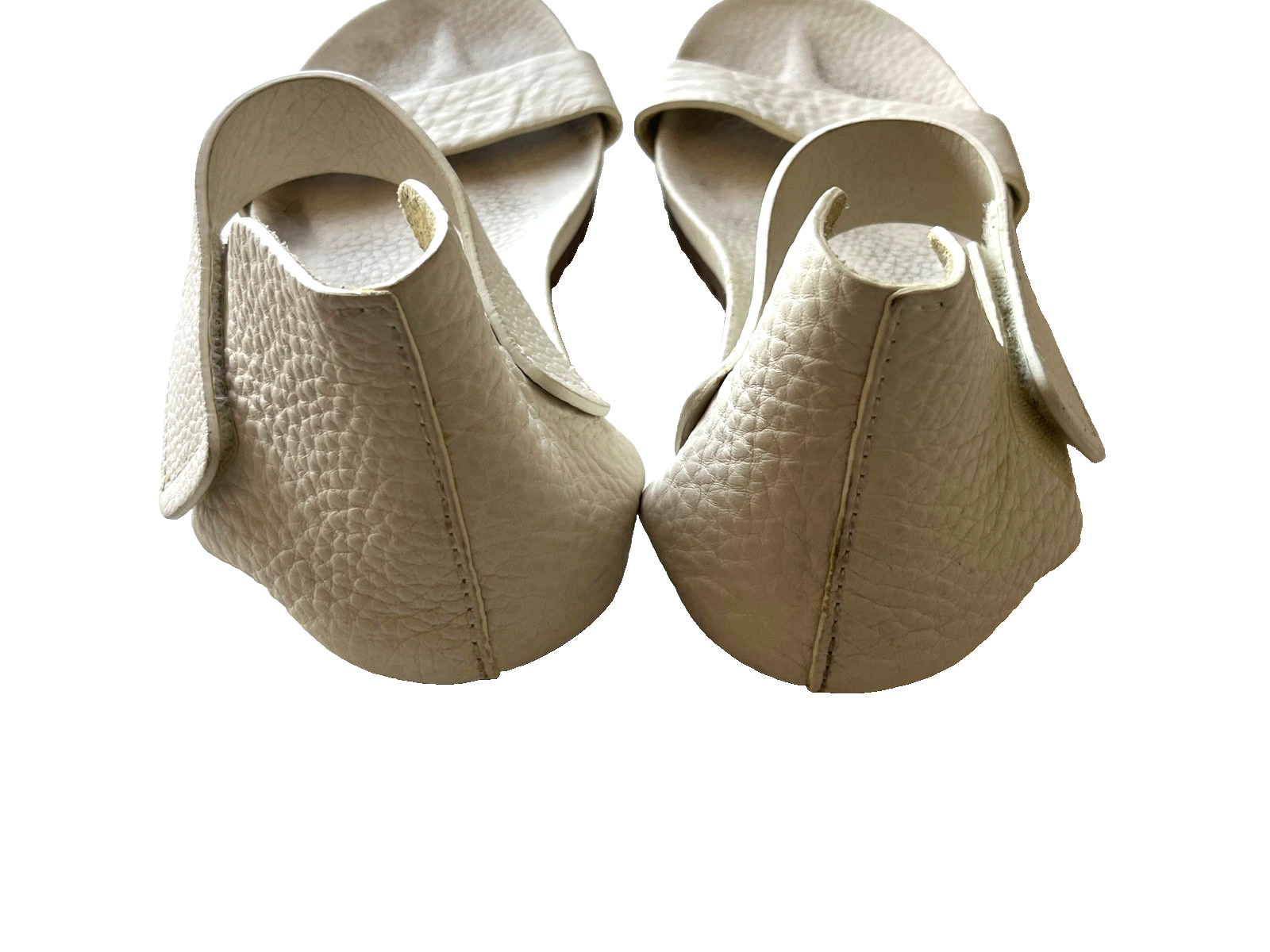PEDRO GARCIA JALILA WHITE LEATHER ANKLE STRAP SANDALS SHOES WOMEN’S SIZE 39 8.5