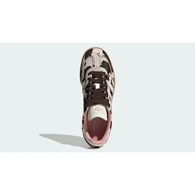 Adidas SAMBA OG ‘Cow Print’ Brown White Pink JR1256 Women’s Authentic NEW