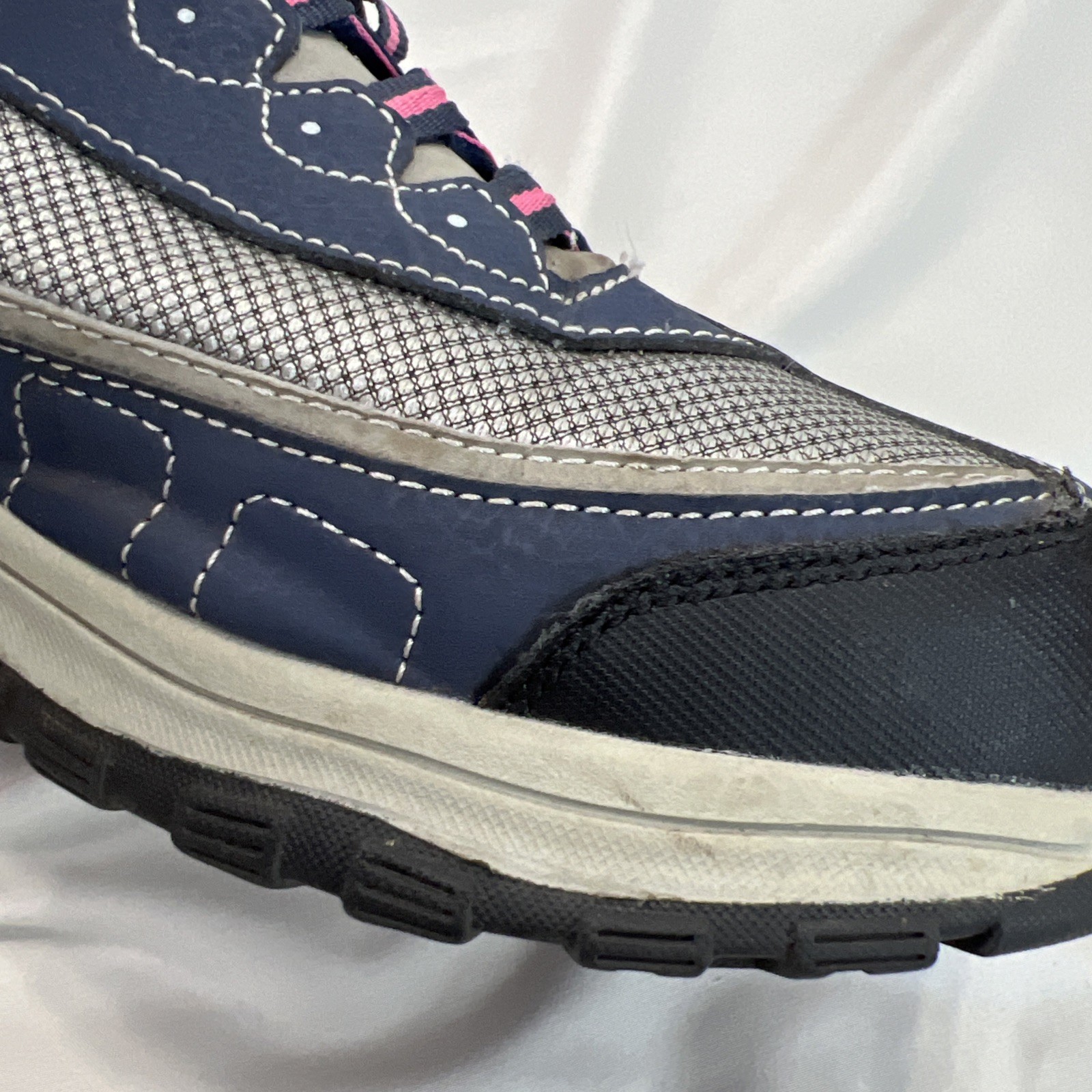 Brahma Shoes Womens 10 Steel Toe Slip Oil Resistant Work Workwear Gray Blue Good