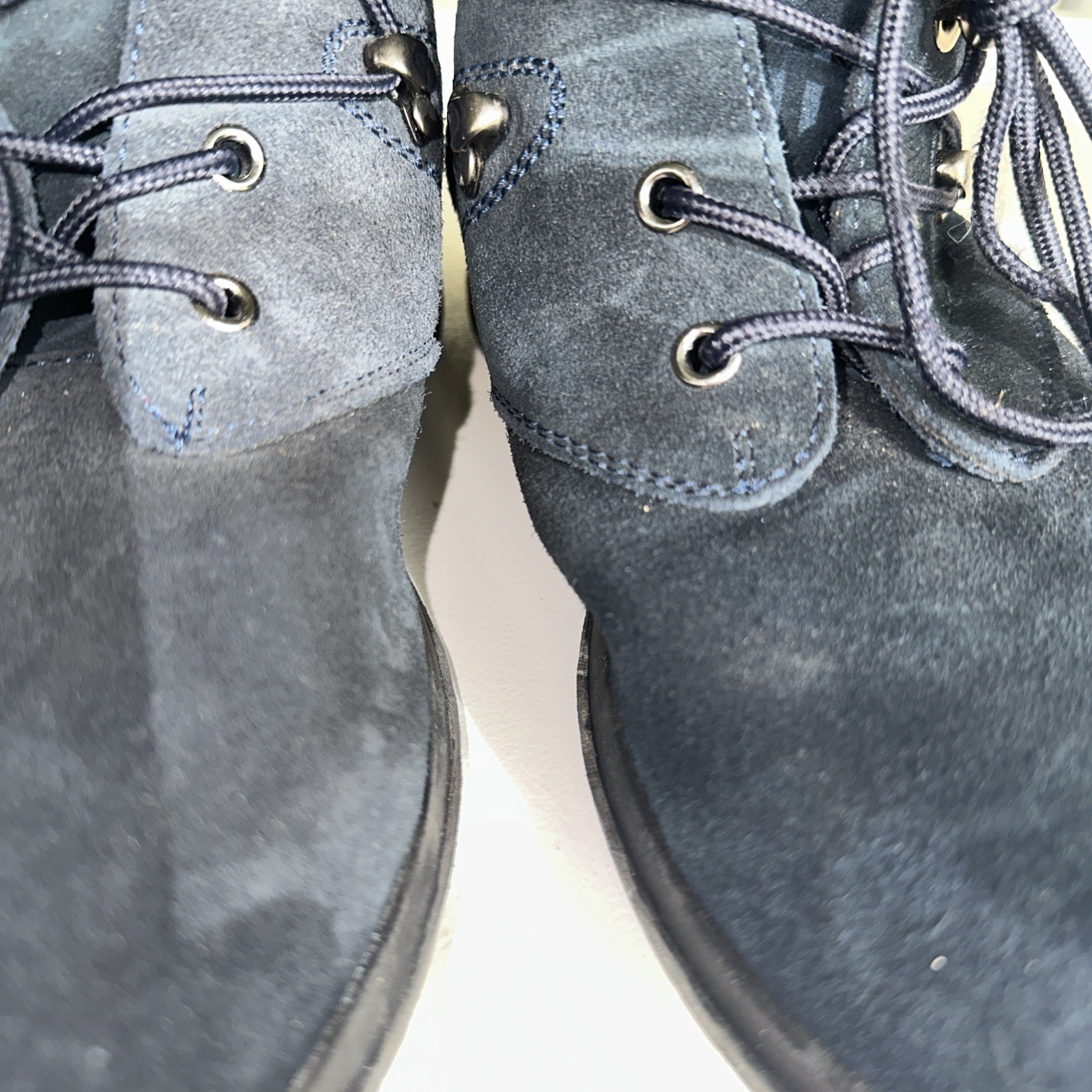 Wanderlust Blue Suede Ankle Hiking Snow Ladies Boots 8.5