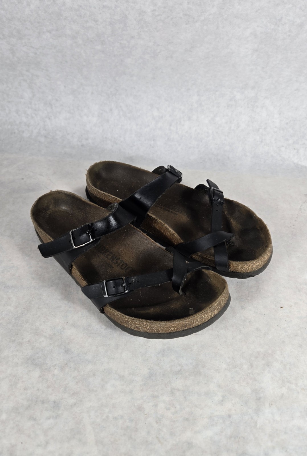 Birkenstock Women’s Black Mayari Sandals Leather Birks SEE PHOTOS FOR SIZE