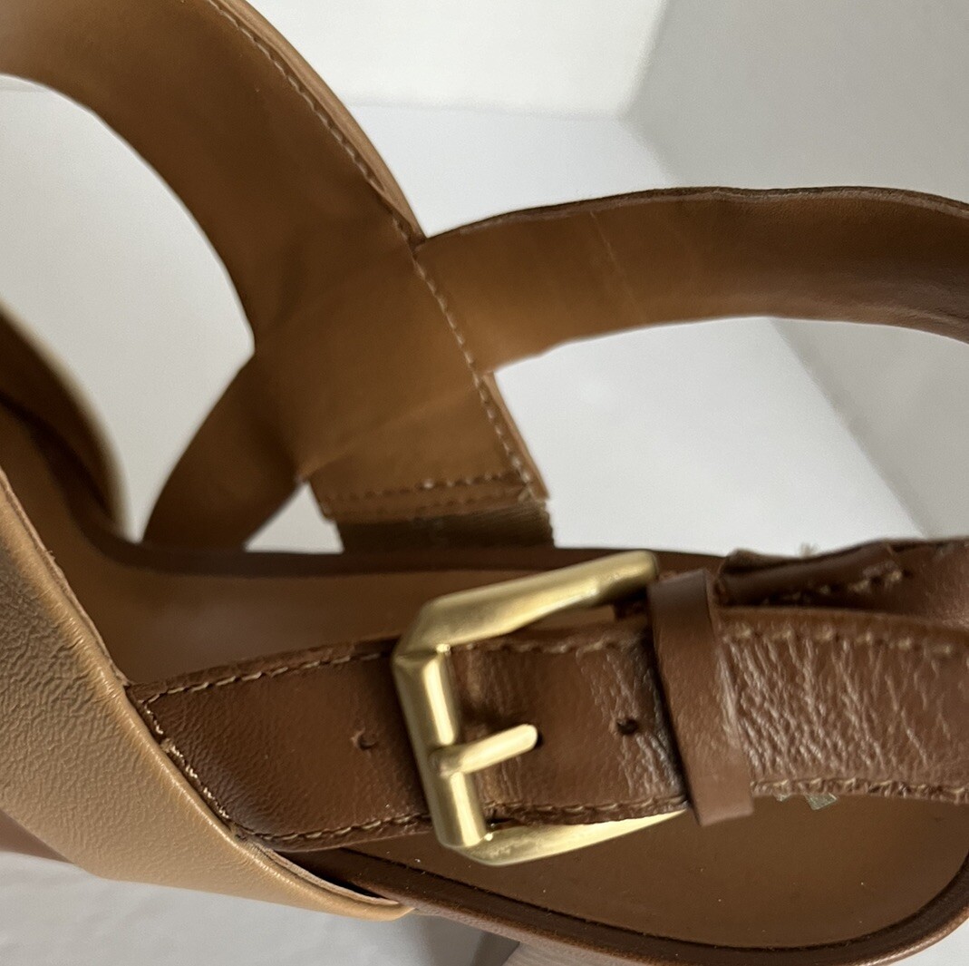Naturalizer N5 Comfort Sandal DAHNNY Nude Brown Slingback 3.5” Heel Neutral 10W