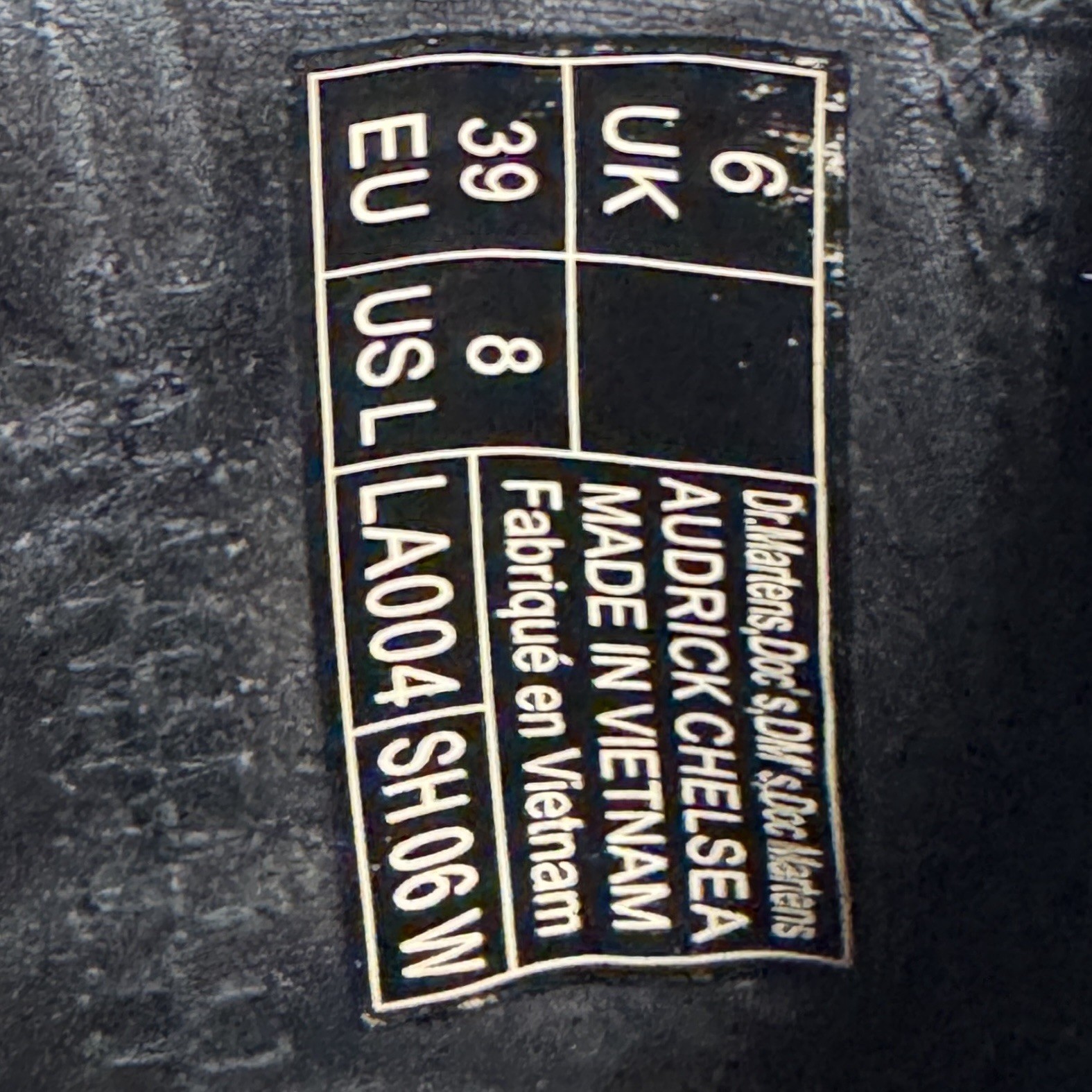 Dr. Martens Audrick Black Nappa Lux Leather Platform Chelsea Boots – Women’s 8