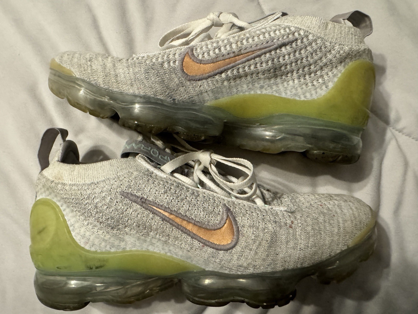 Nike Air Vapormax Flyknit 2021 GS Platinum Mint DB1550 008 – SIZE 5Y / WOMEN 6.5