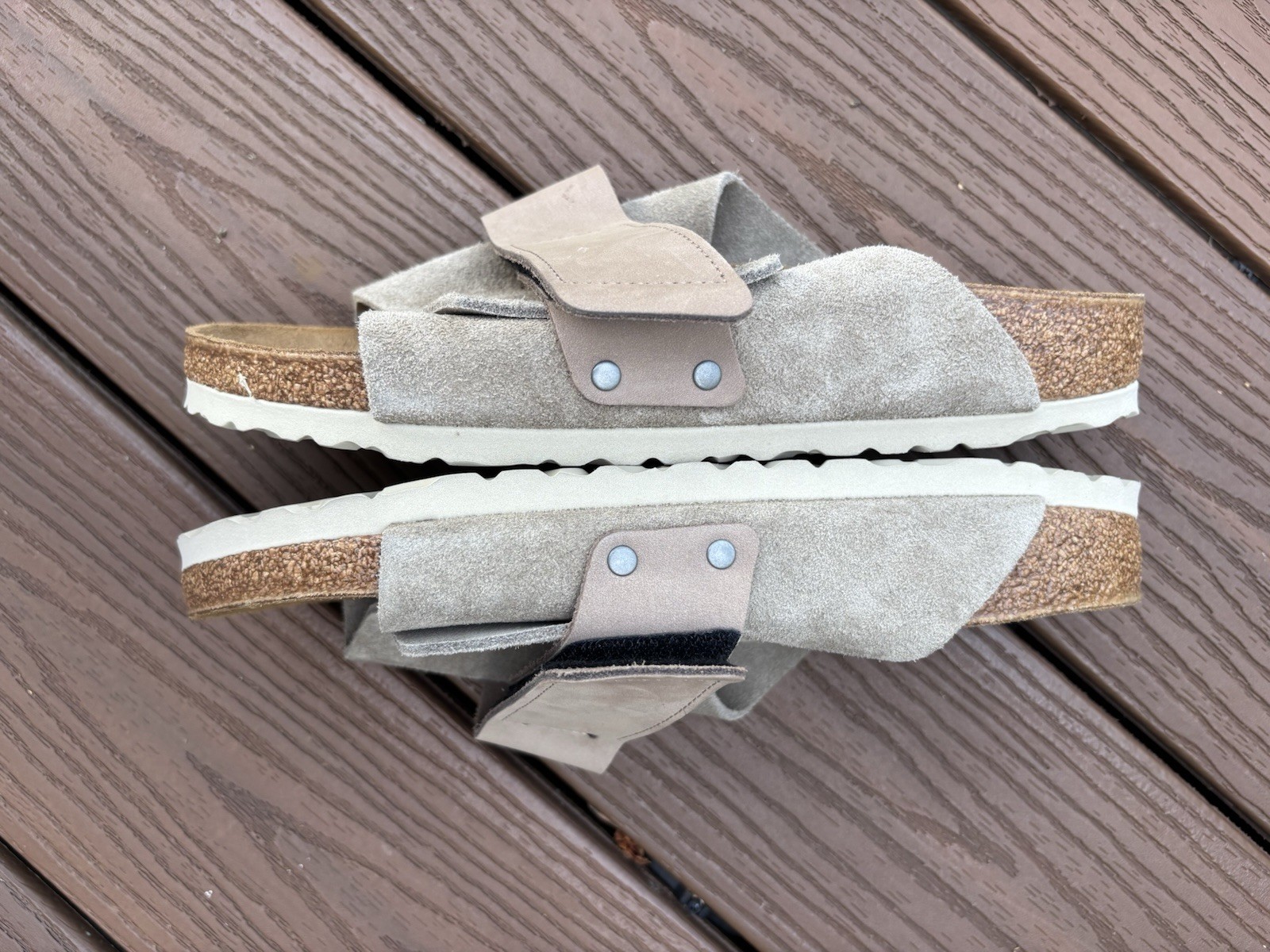 NEW! Birkenstock Kyoto Taupe Nubuck/Suede Leather~Narrow/Regular Size 40(9-9.5)