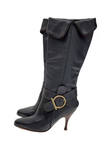 Salvatore Ferragamo/Long Boots/UK5.5/BLK/DENIA