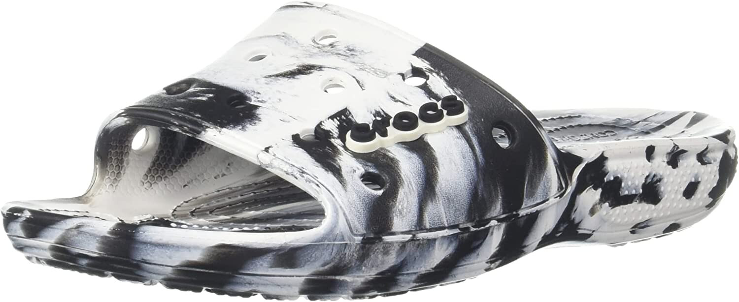 Crocs Unisex-Adult Classic Slide-Seasonal Graphics Marble Tie Dye Women 8-Men-6