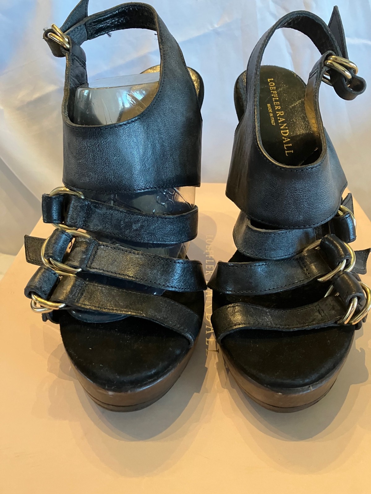 LOEFFLER RANDALL High Heel Shoes Size 7 B Black (Also Available in Natural) Box