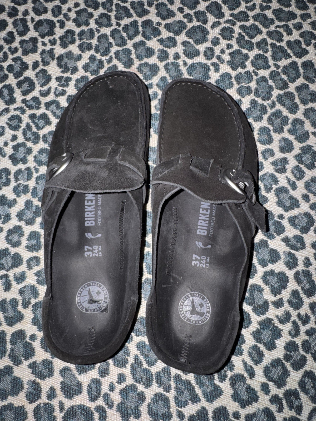 Birkenstock Black Suede Clog Sandals Women’s EU 37 (US 6-6.5)