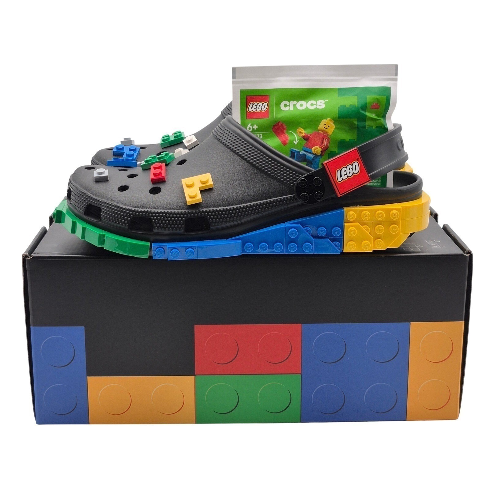 Crocs Lego Masterbrand Creativity Classic Clogs Women’s Size 7 Shoes w Box