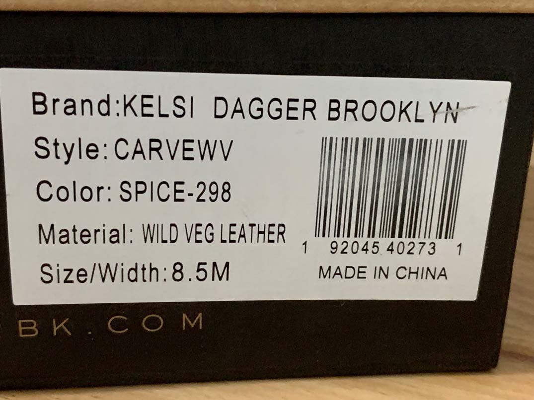 Kelsi Dagger Brooklyn Wild Leather CarveWV Clogs Spice-298 Size 8.5 New in Box
